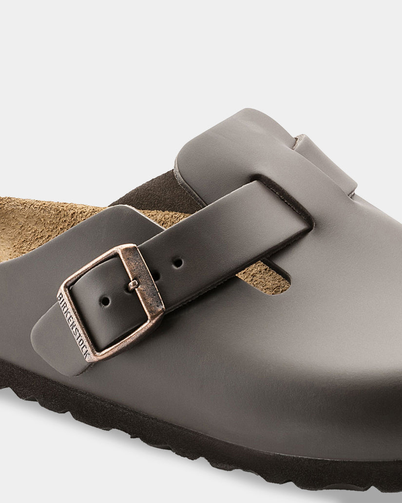 Mens Boston Smooth Leather Clog