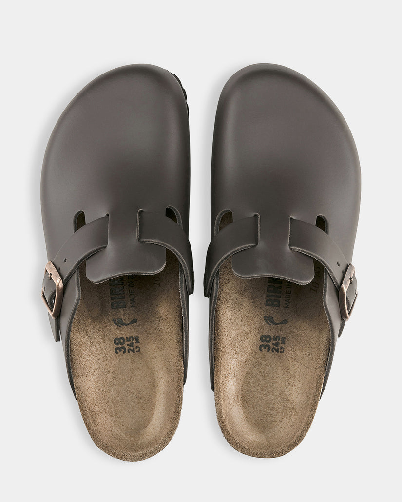 Mens Boston Smooth Leather Clog