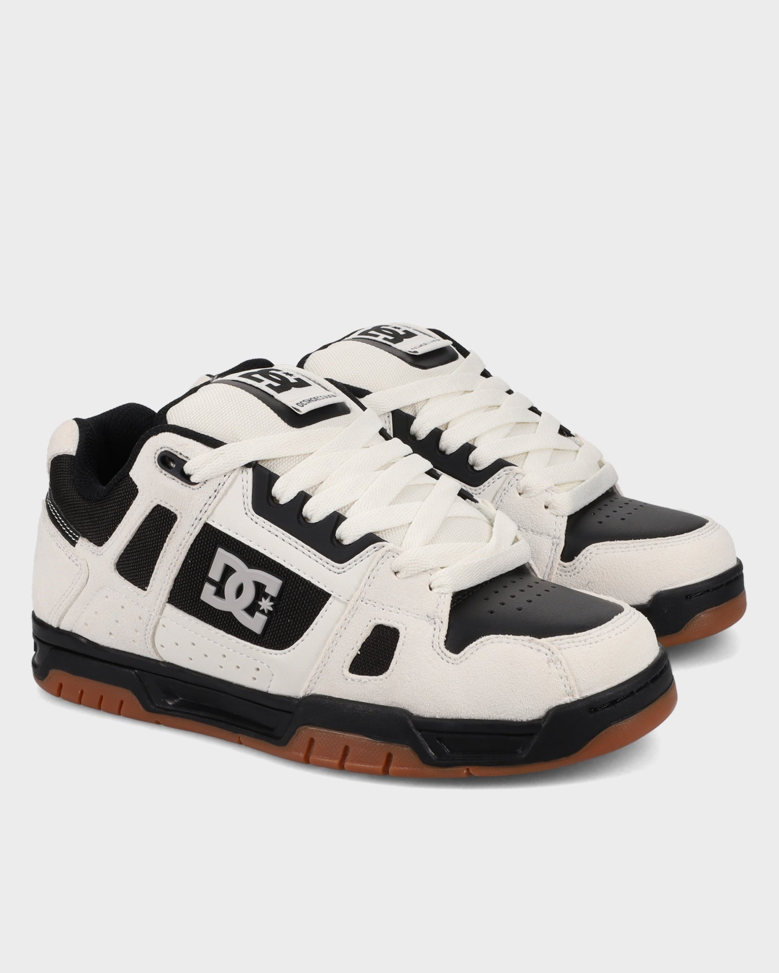 DC Shoes Heren Stag Sneaker, zwart/oranje, 44,5 EU, zwart/oranje., 44.5 EU : DC Shoes