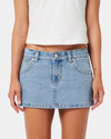 Womens A Brand x Rip Curl 99 Denim Skirt