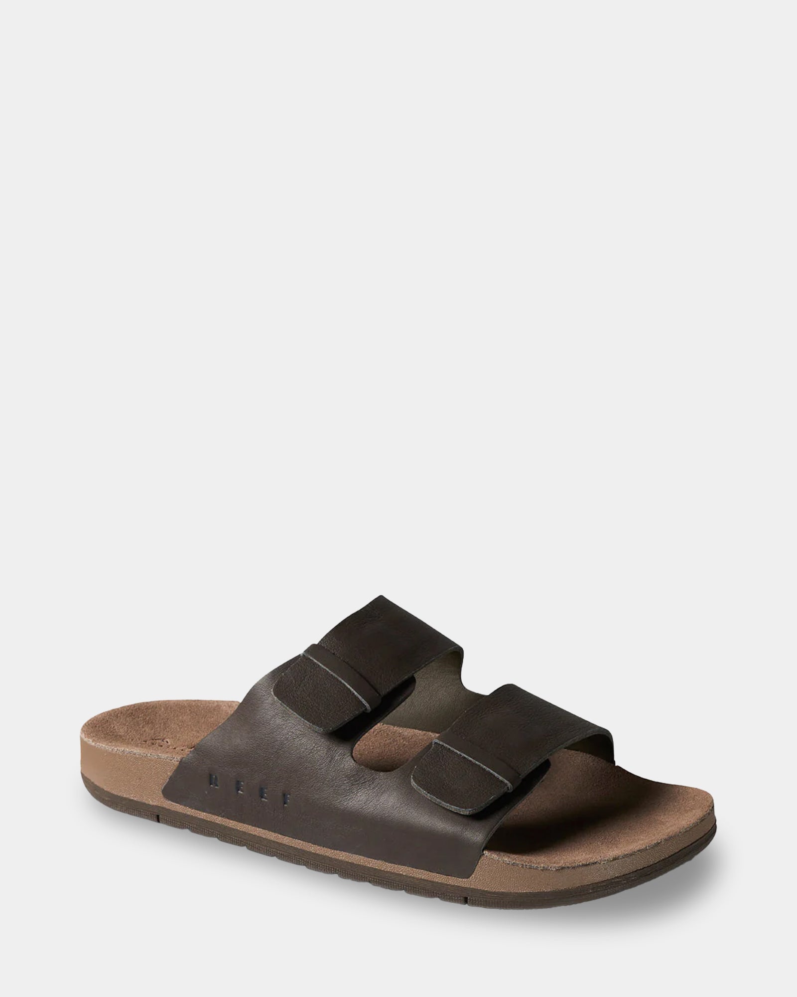 Buy Mens Ojai Two Bar Brown Slides by Reef | Surf Dive  display picture 1