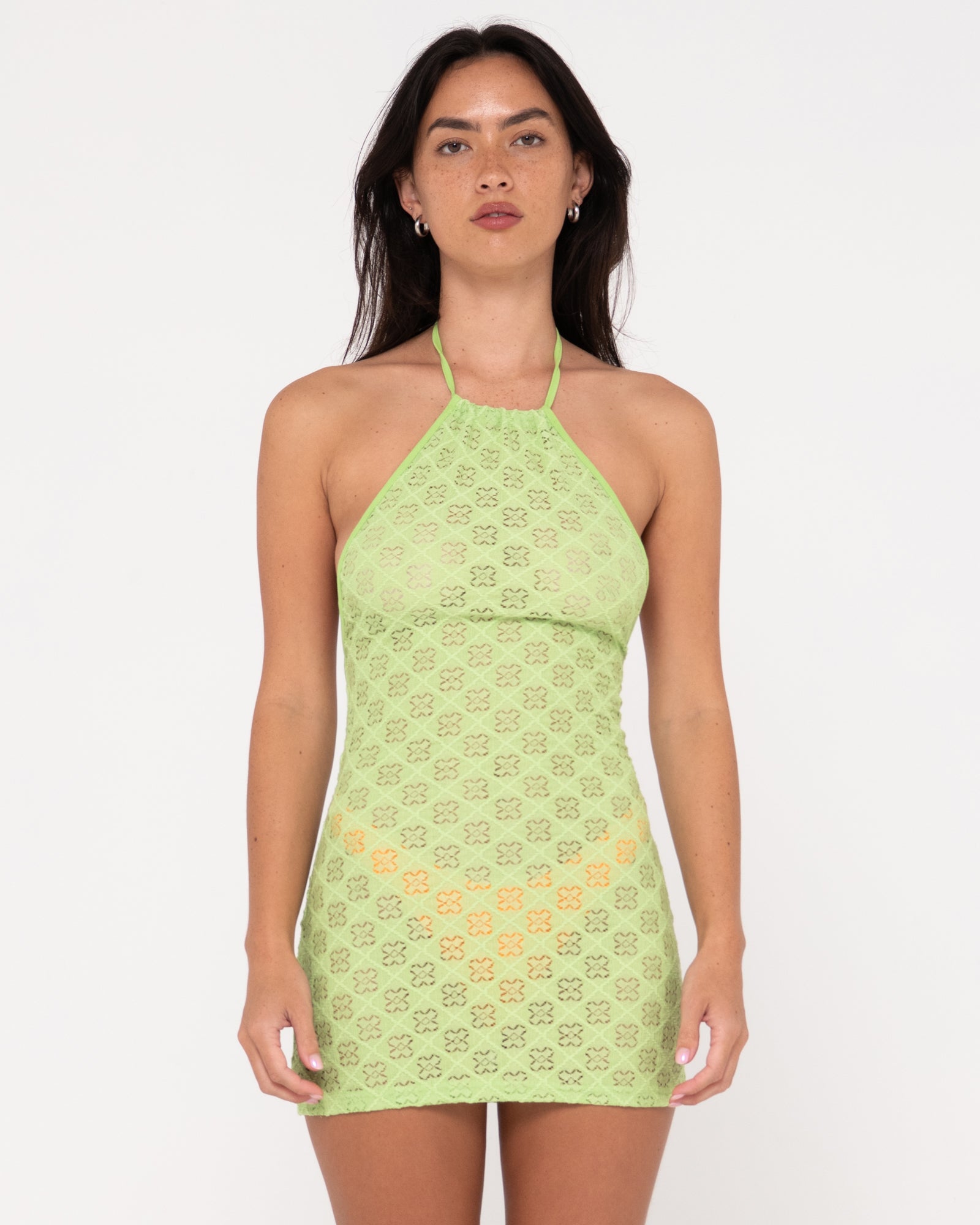 By The Cabana Halter Mini Dress