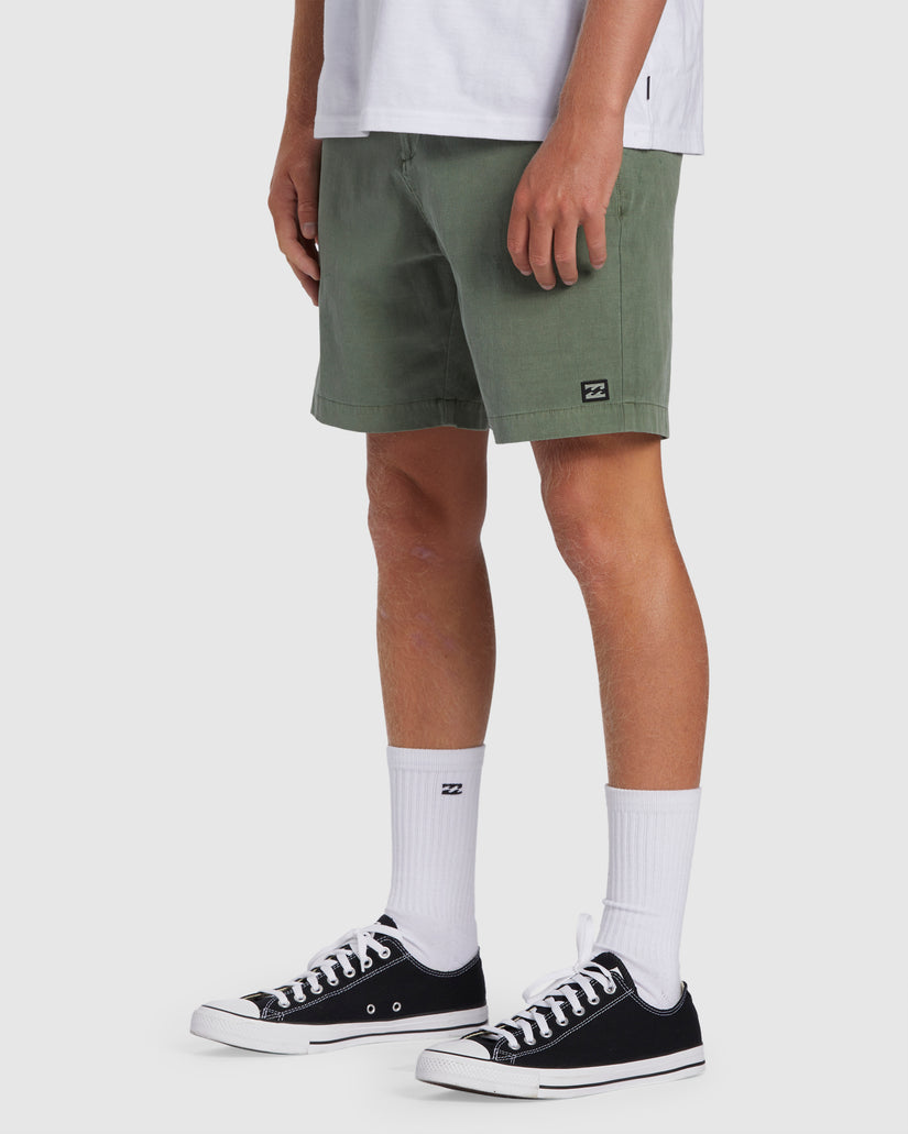Mens Crossfire Wave Washed 18" Hybrid Shorts