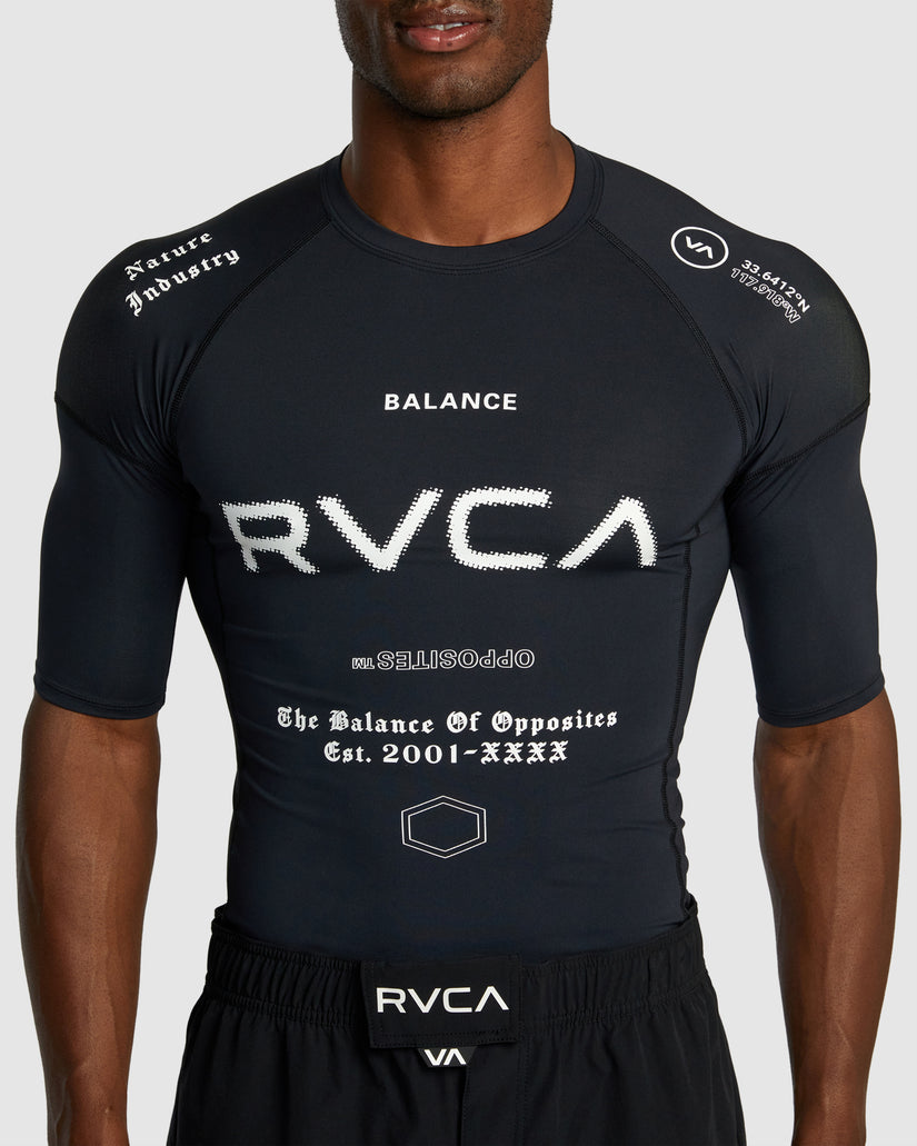 Mens Sport Short Sleeve Rash Vest
