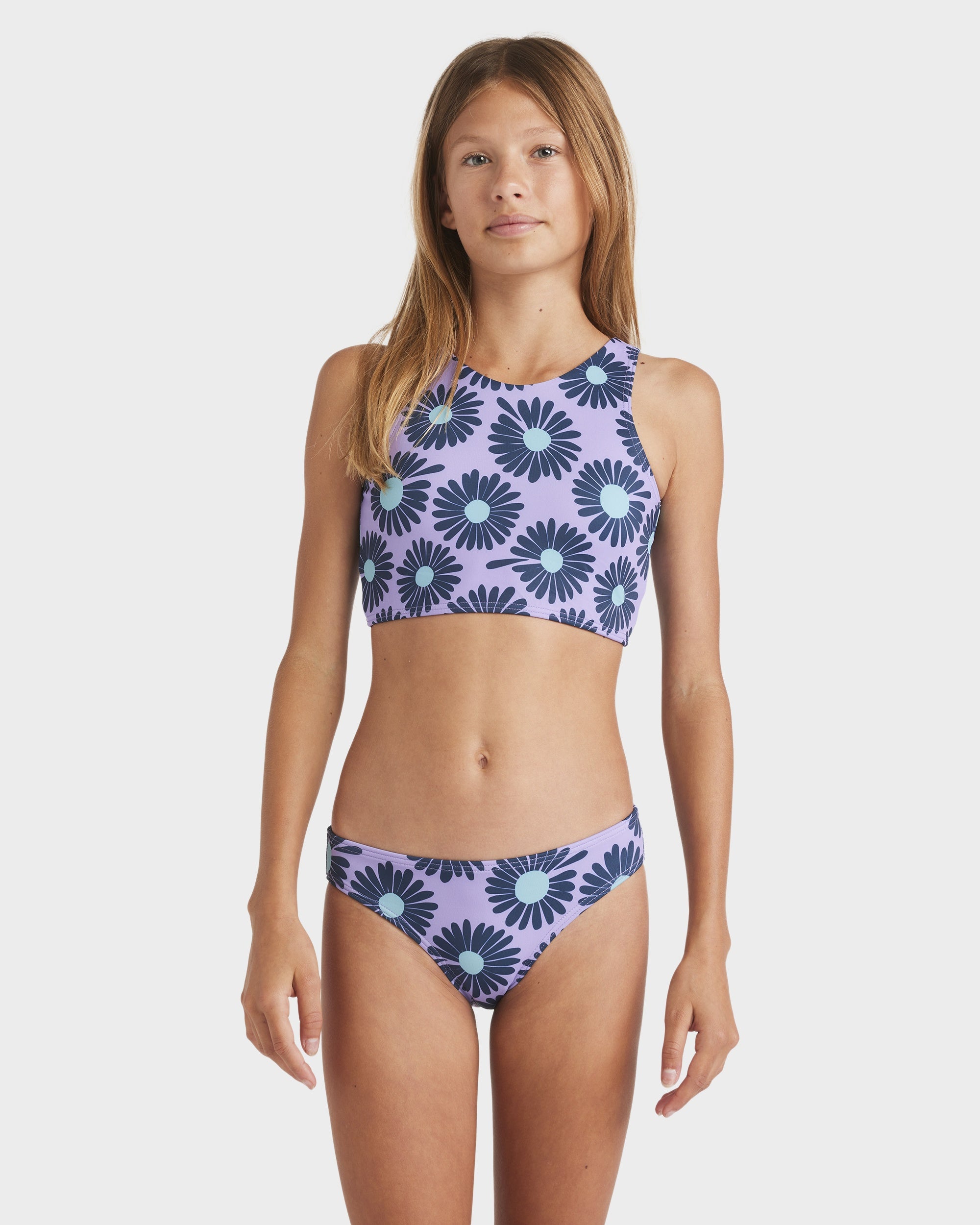 Buy Girls 6-14 High Neck Two Piece by Billabong Surf Dive 'n Ski
