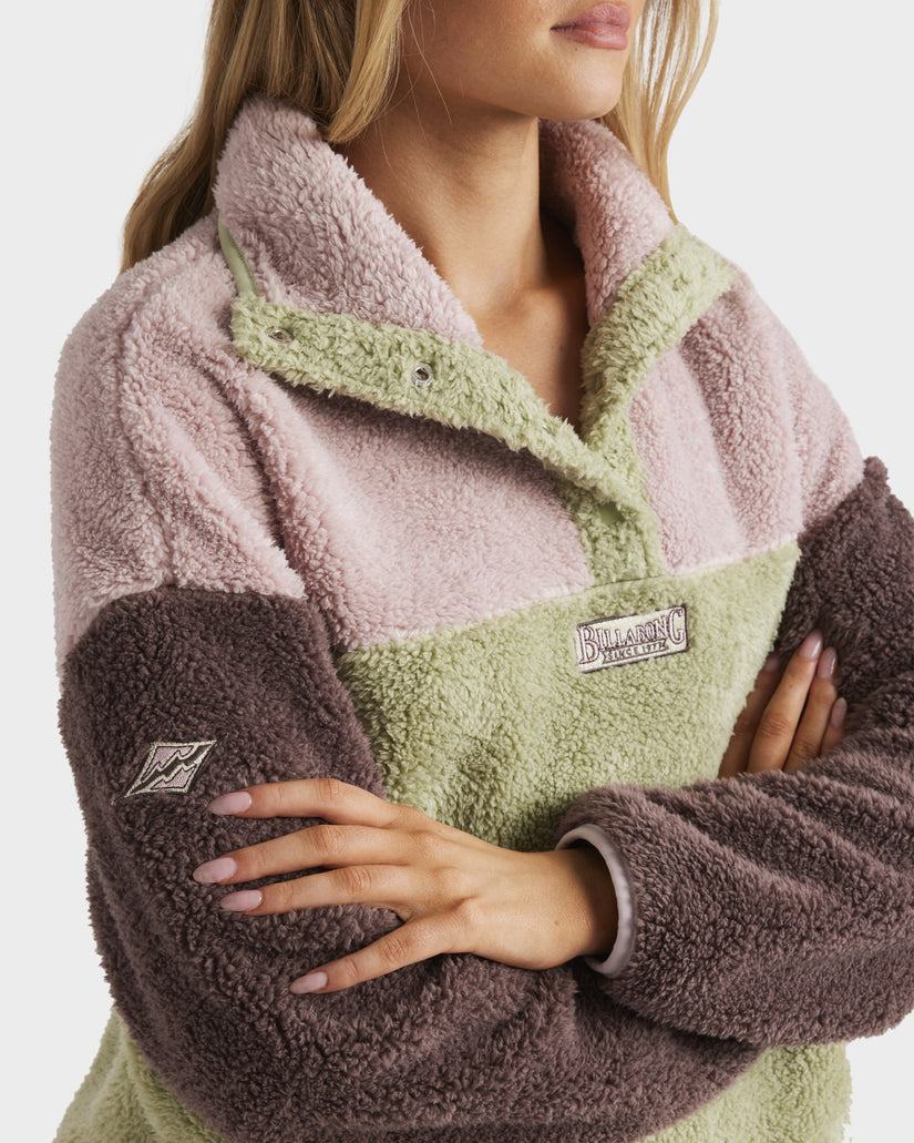 Womens The Original Vibes Half Zip Fleece Jumper