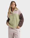 Womens The Original Vibes Half Zip Fleece Jumper