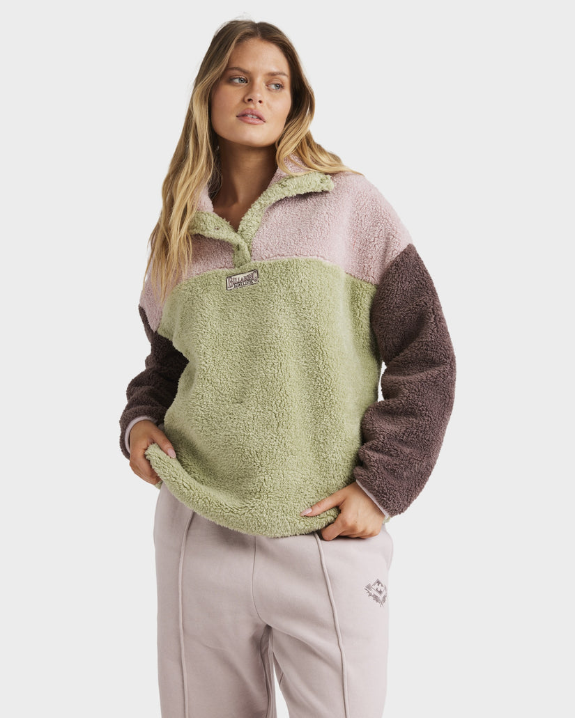Womens The Original Vibes Half Zip Fleece Jumper