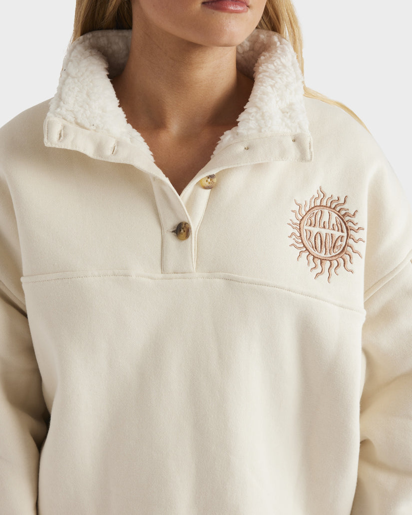 Womens Bring The Sun Fleece Jumper