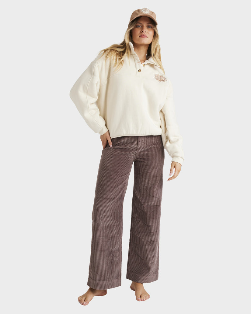 Womens Bring The Sun Fleece Jumper