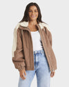 Womens Duo Corduroy Bomber Jacket