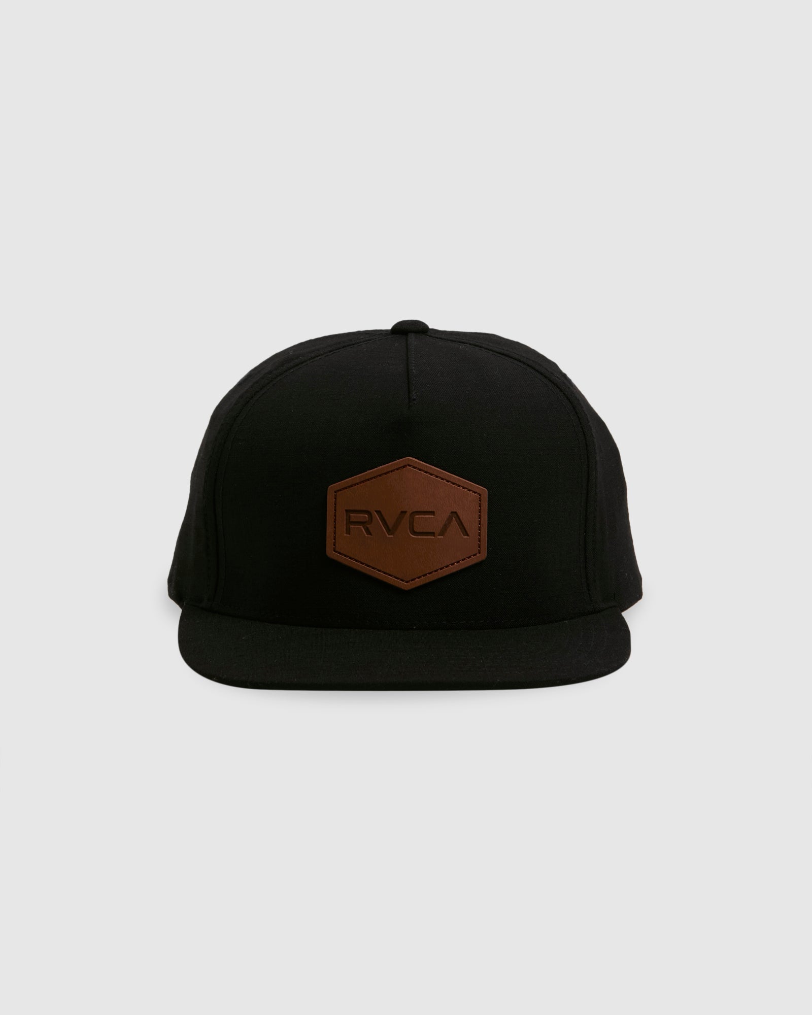 Snapback RVCA Commonwealth DLX Uomo | Blu Navy | Tessuto Twill E Lana | Toppa In Pelle - 3