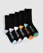 Boys 8-16 School 5 Pack Crew Socks
