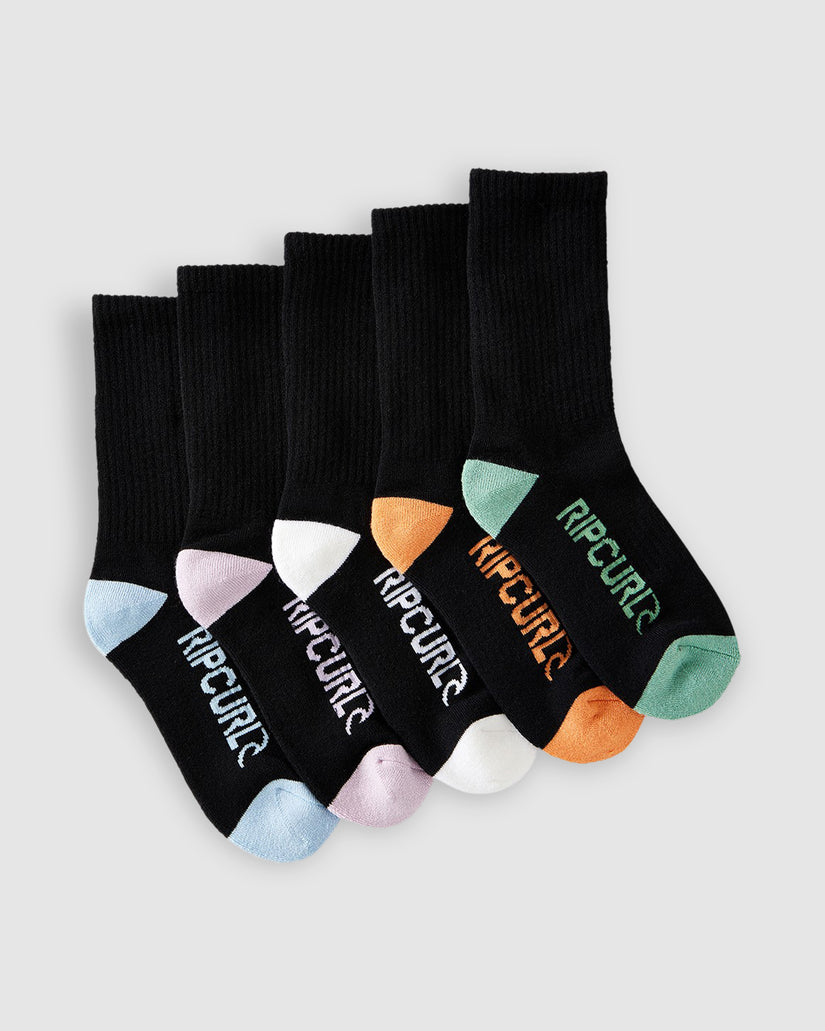 Boys 8-16 School 5 Pack Crew Socks