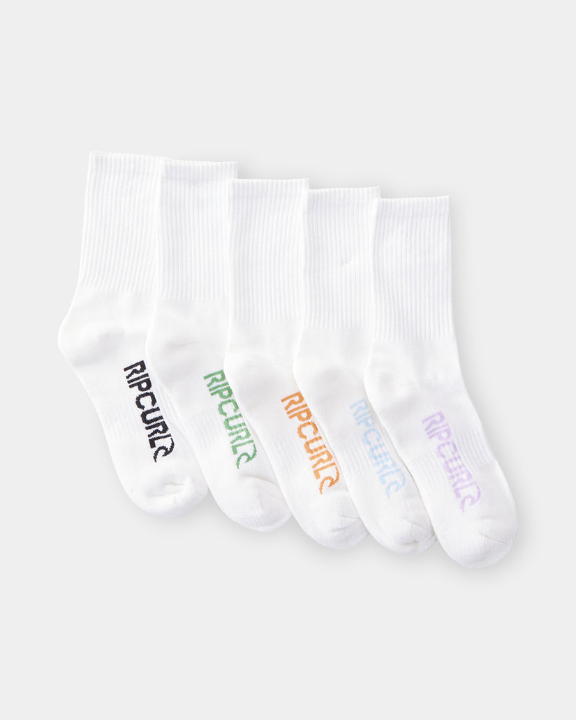 Boys 8-16 School 5 Pack Crew Socks