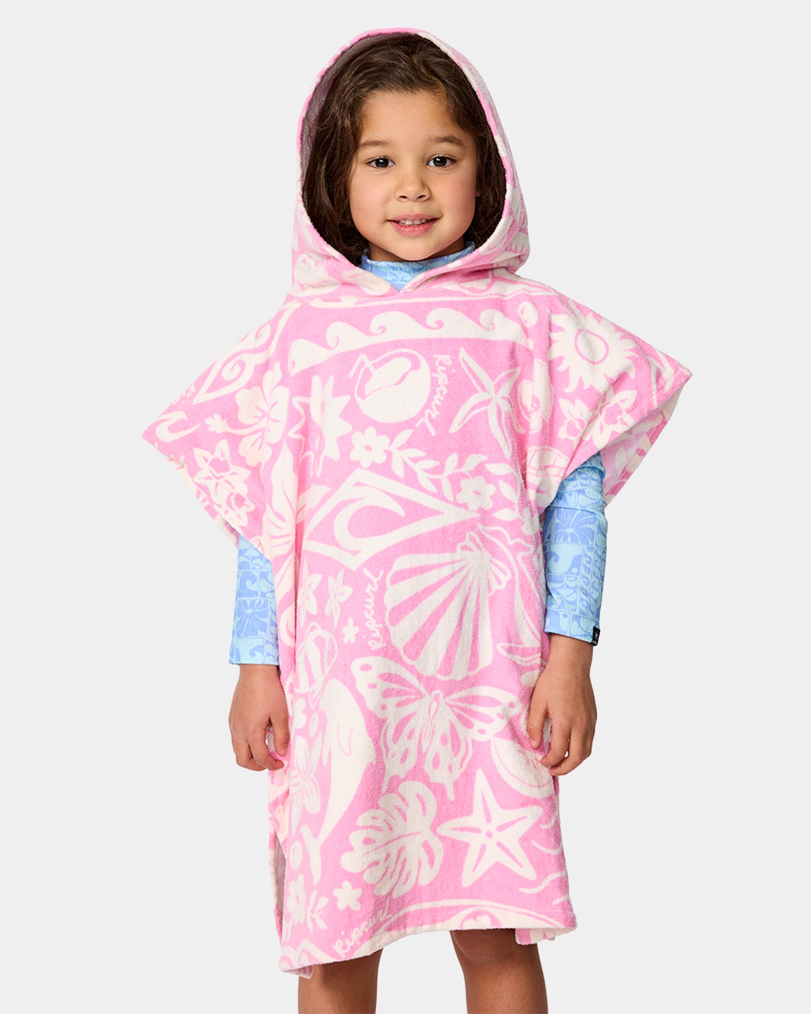 Girl 2-7 Mixed Snap Hooded Towel Girl 2-7 Mixed Snap Hooded Towel