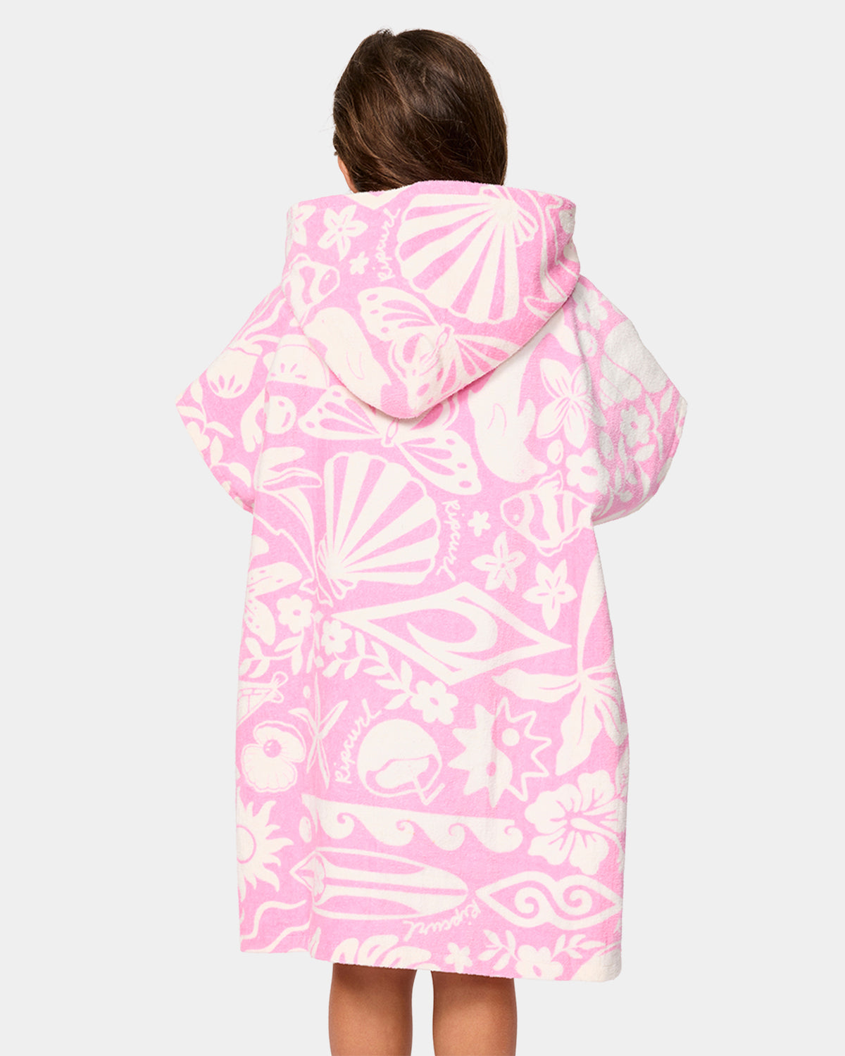 Girl 2-7 Mixed Snap Hooded Towel