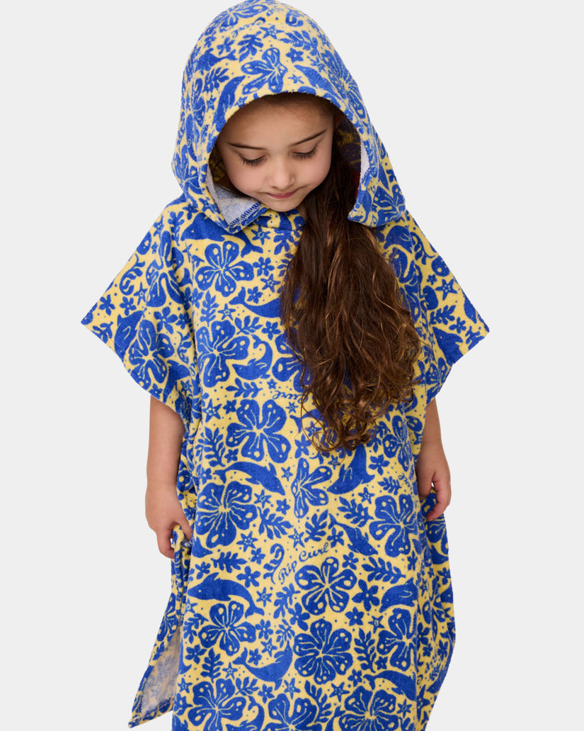Girl 2-7 Mixed Snap Hooded Towel