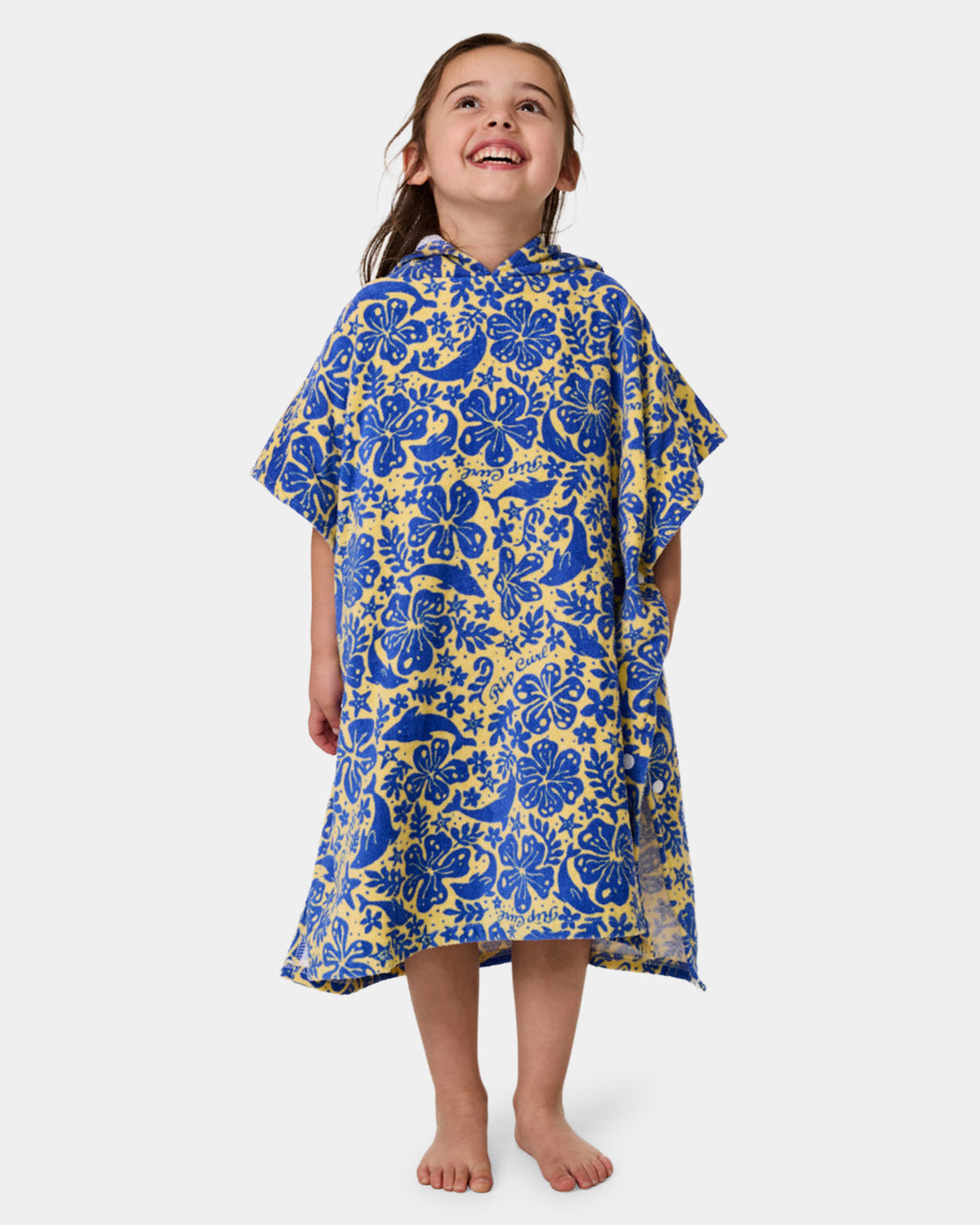 Girl 2-7 Mixed Snap Hooded Towel