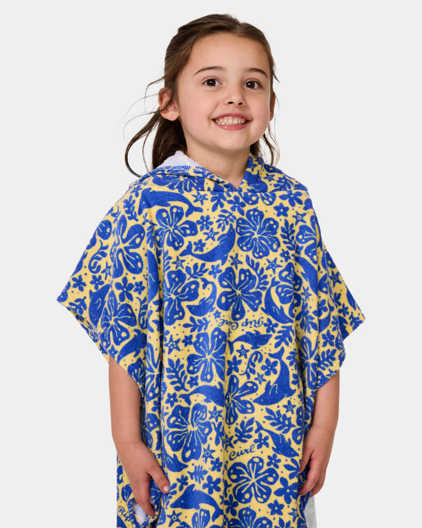 Girl 2-7 Mixed Snap Hooded Towel