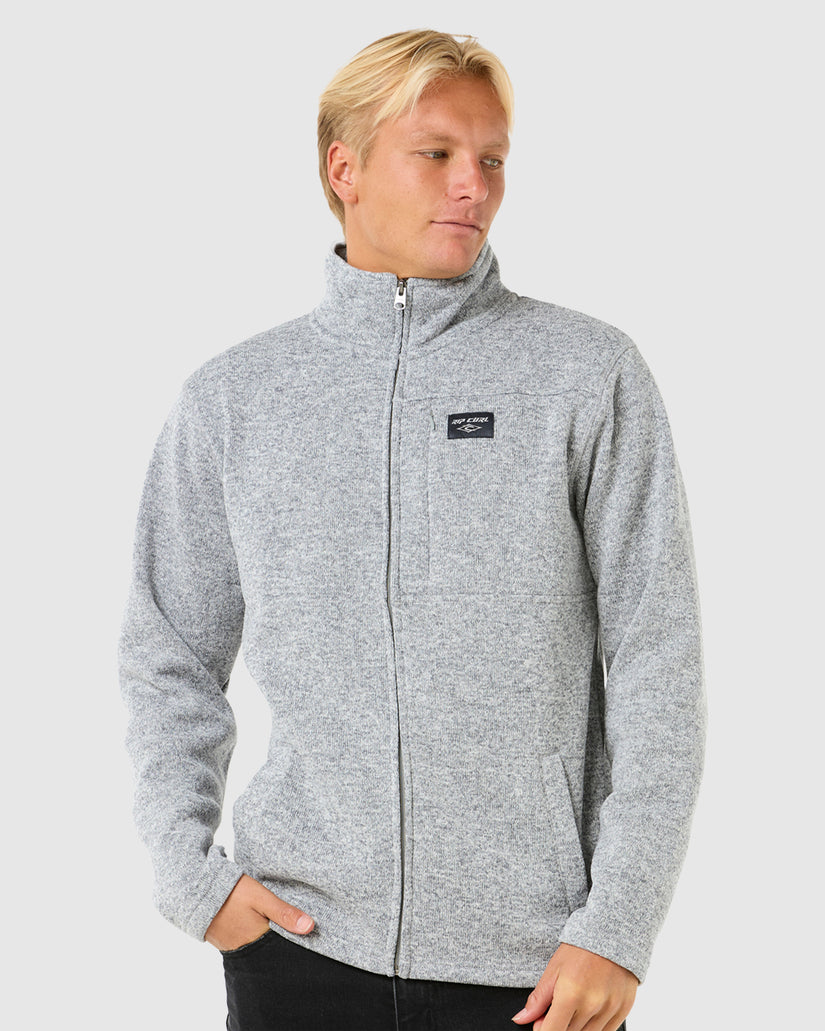 Mens Crescent Zip up Hoodie