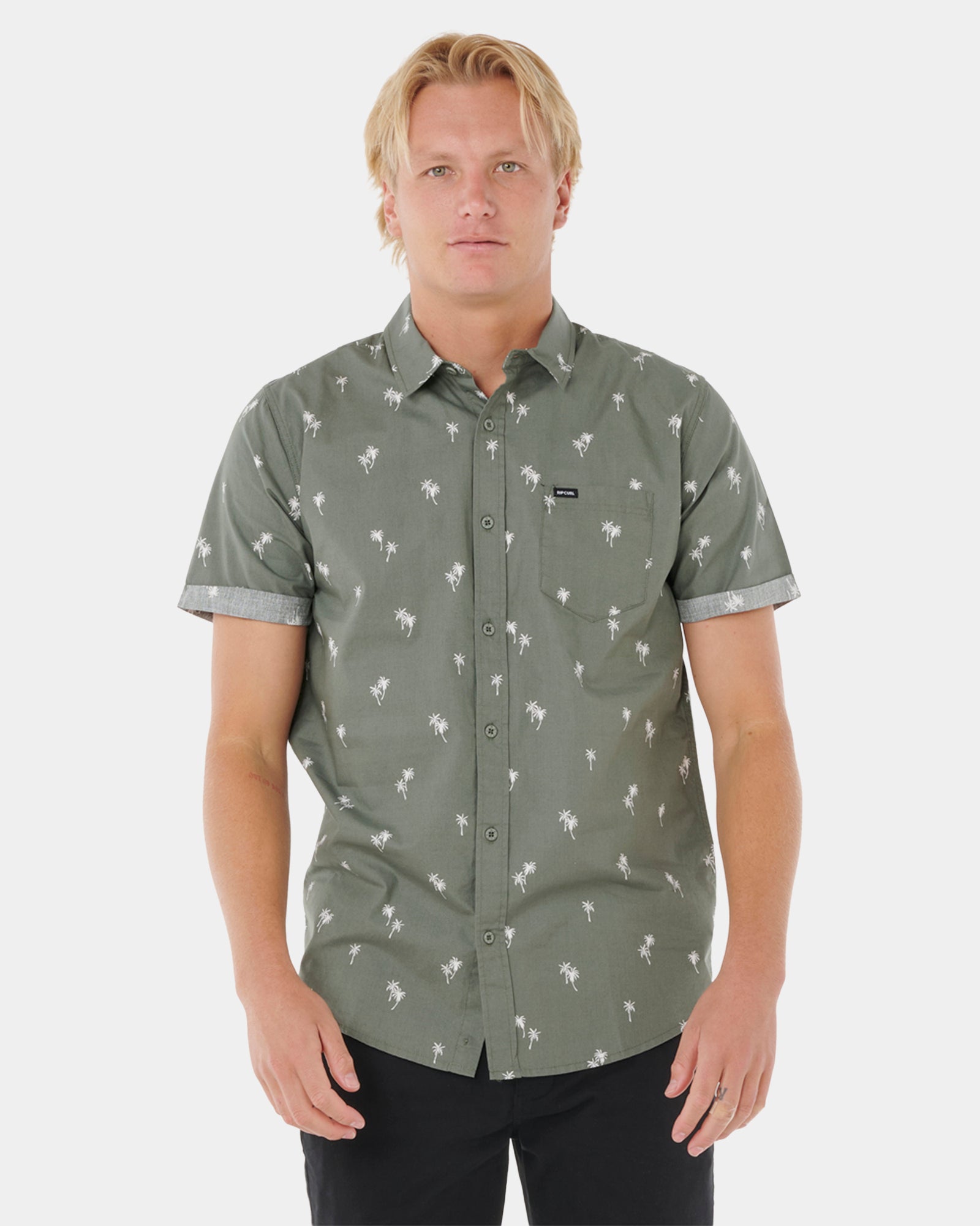 Mens Paradise Palms Short Sleeve Shirt Mens Paradise Palms Short Sleeve Shirt