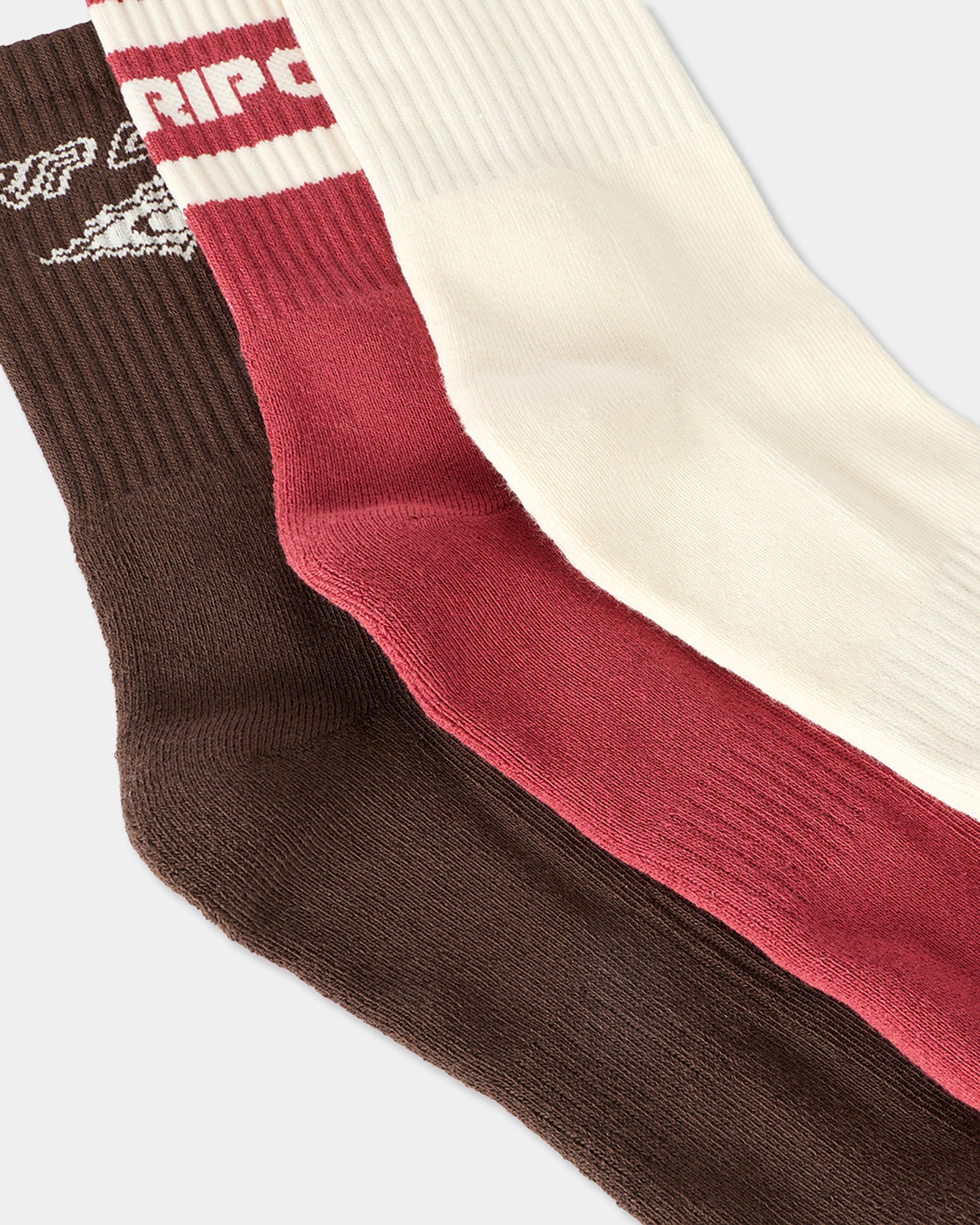 Womens Icons Of Surf 3 Pack Crew Socks