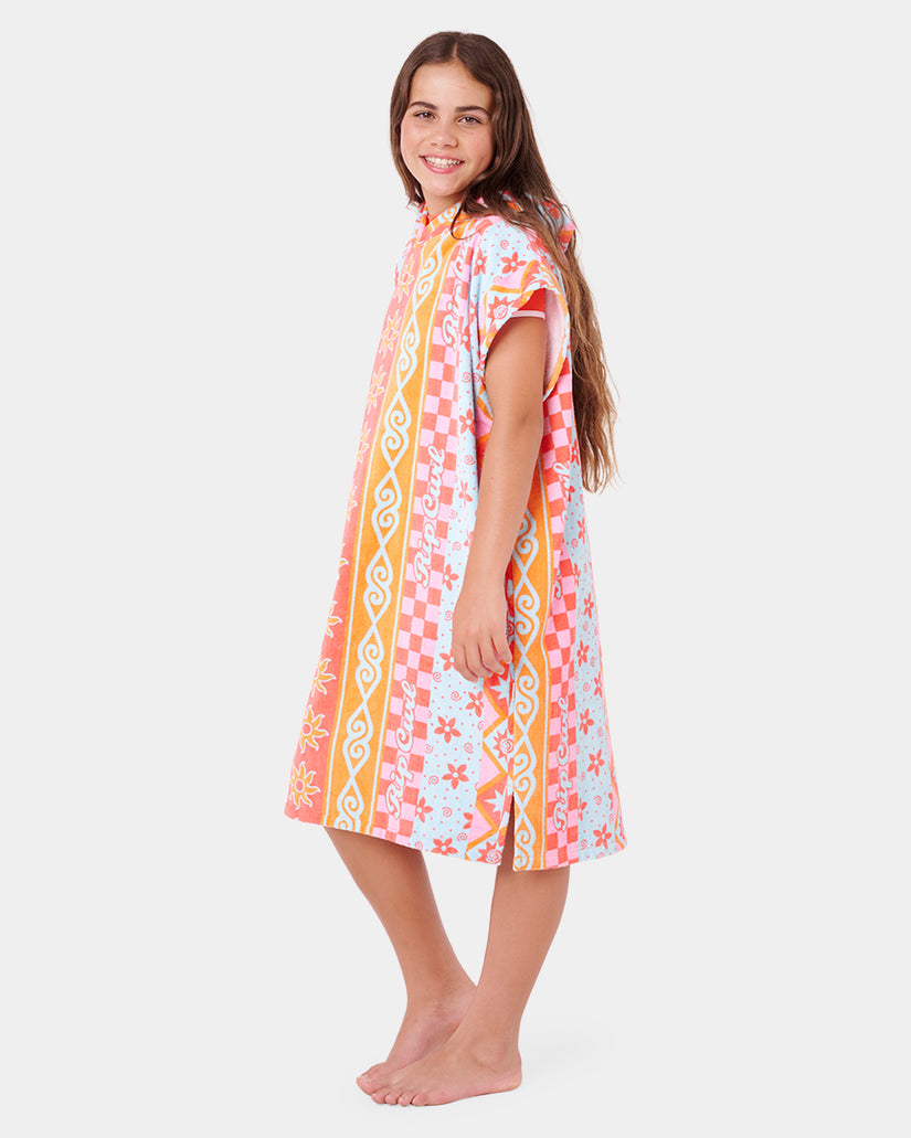 Girls 8-16 Mixed Cotton Hooded Towel