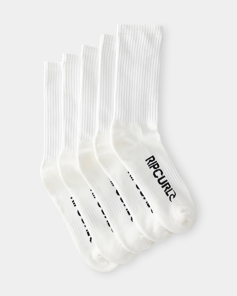 Mens School 5 Pack Crew Socks
