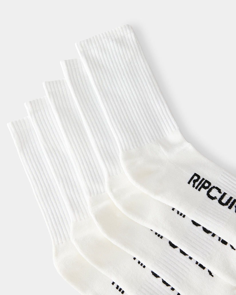 Mens School 5 Pack Crew Socks