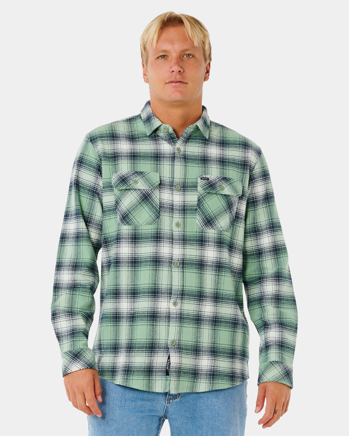 Mens Count Flannel Long Sleeve Shirt