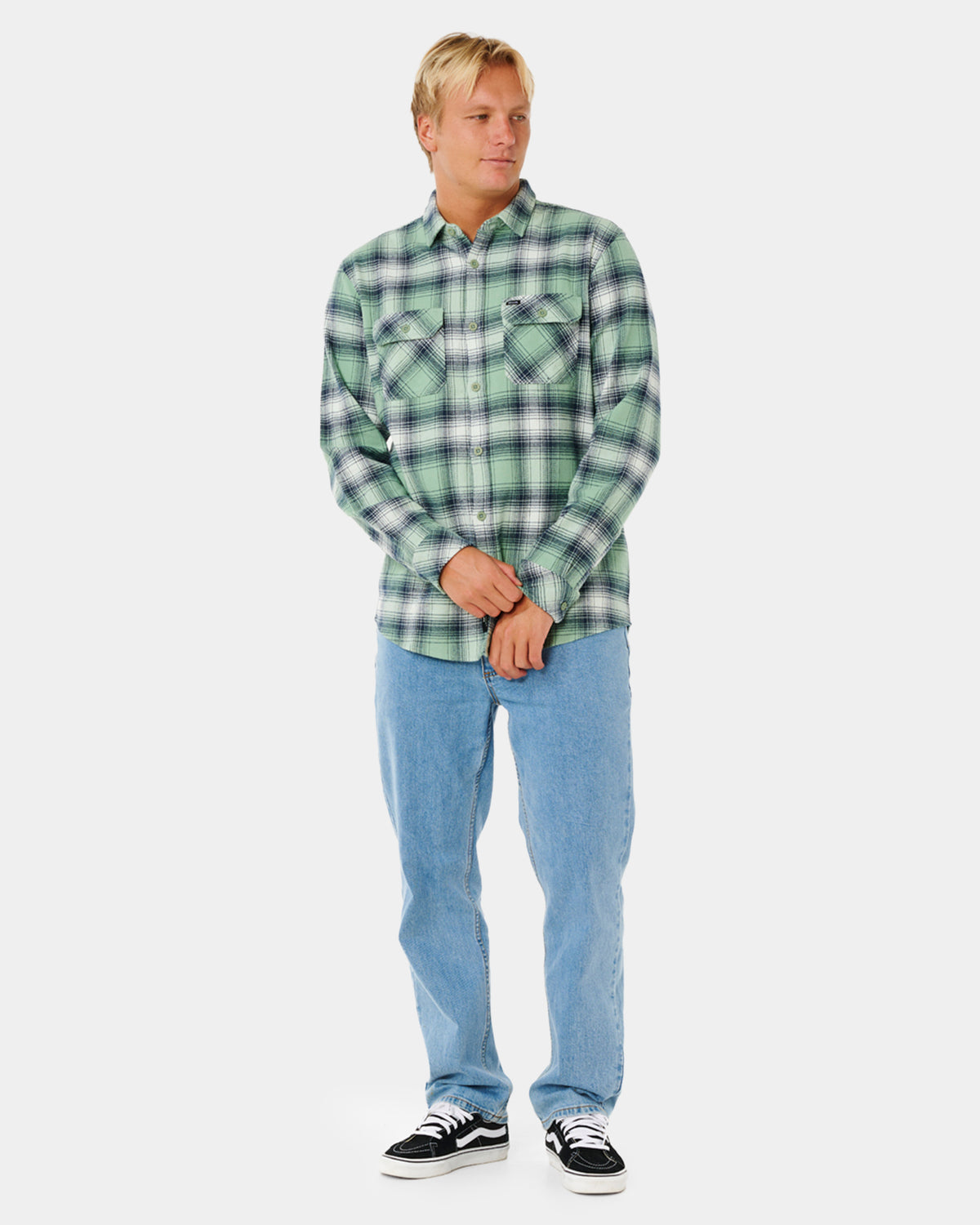 Mens Count Flannel Long Sleeve Shirt
