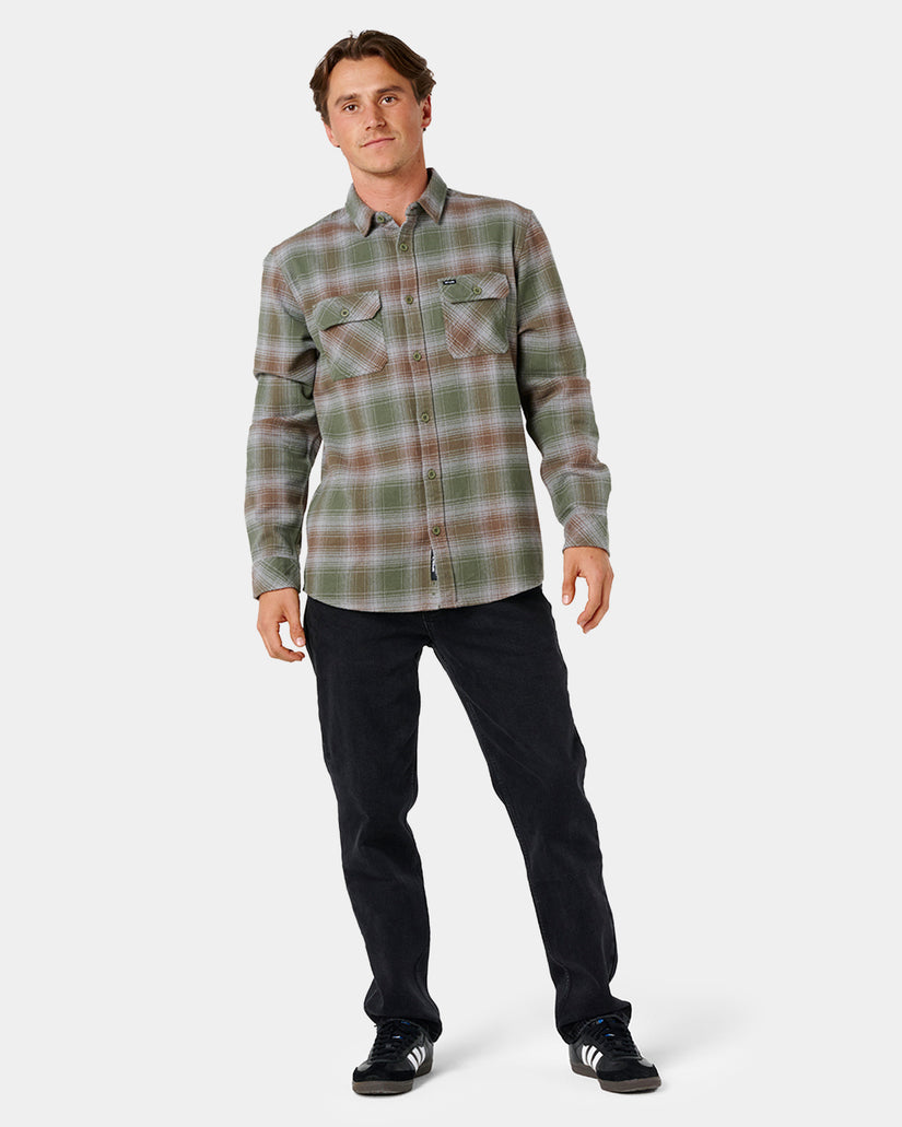 Mens Count Flannel Long Sleeve Shirt