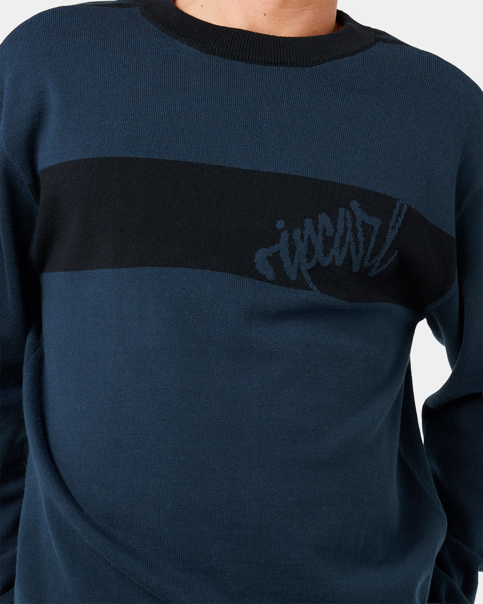 Mens Panel Beater Knit Crew Neck