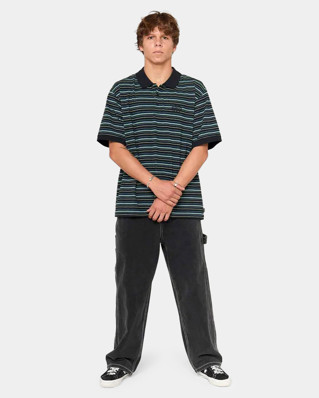 Mens Raw Burst Polo Shirt
