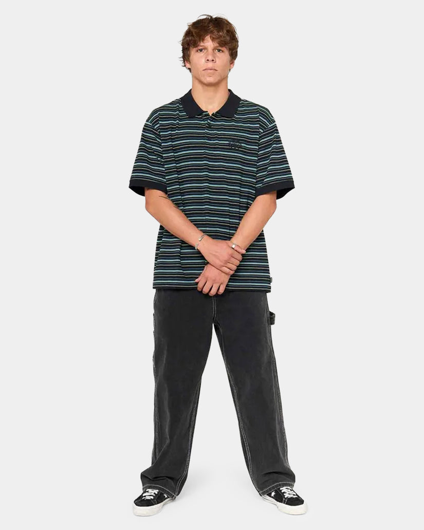 Mens Raw Burst Polo Shirt