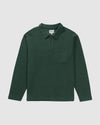 Mens Reverse Terry Quarter Zip Fleece Jumper
