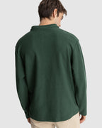Mens Reverse Terry Quarter Zip Fleece Jumper