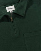 Mens Reverse Terry Quarter Zip Fleece Jumper