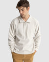 Mens Oskar Quarter Zip Reverse Fleece Jumper