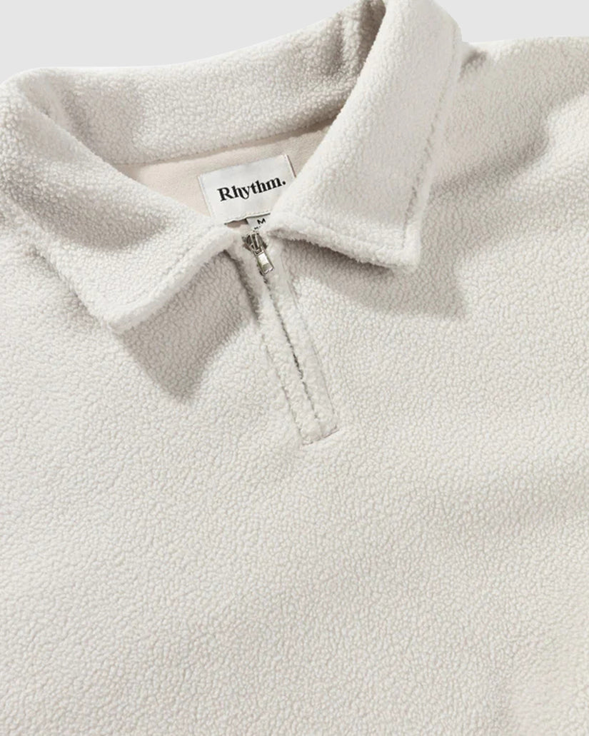 Mens Oskar Quarter Zip Reverse Fleece Jumper