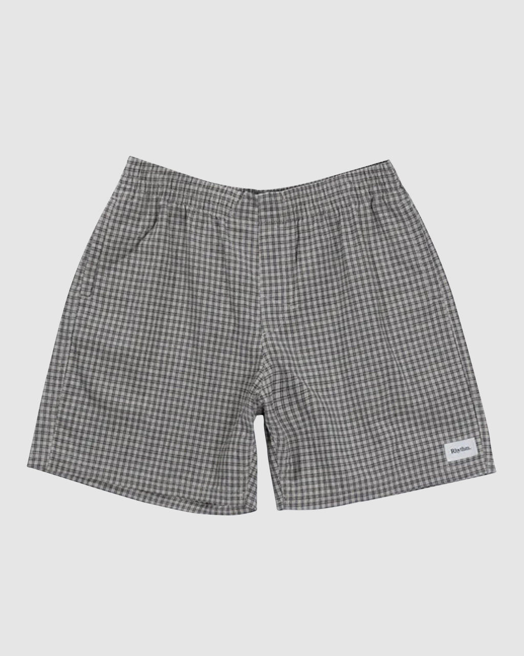 MENS LINEN CHECK JAM SHORTS
