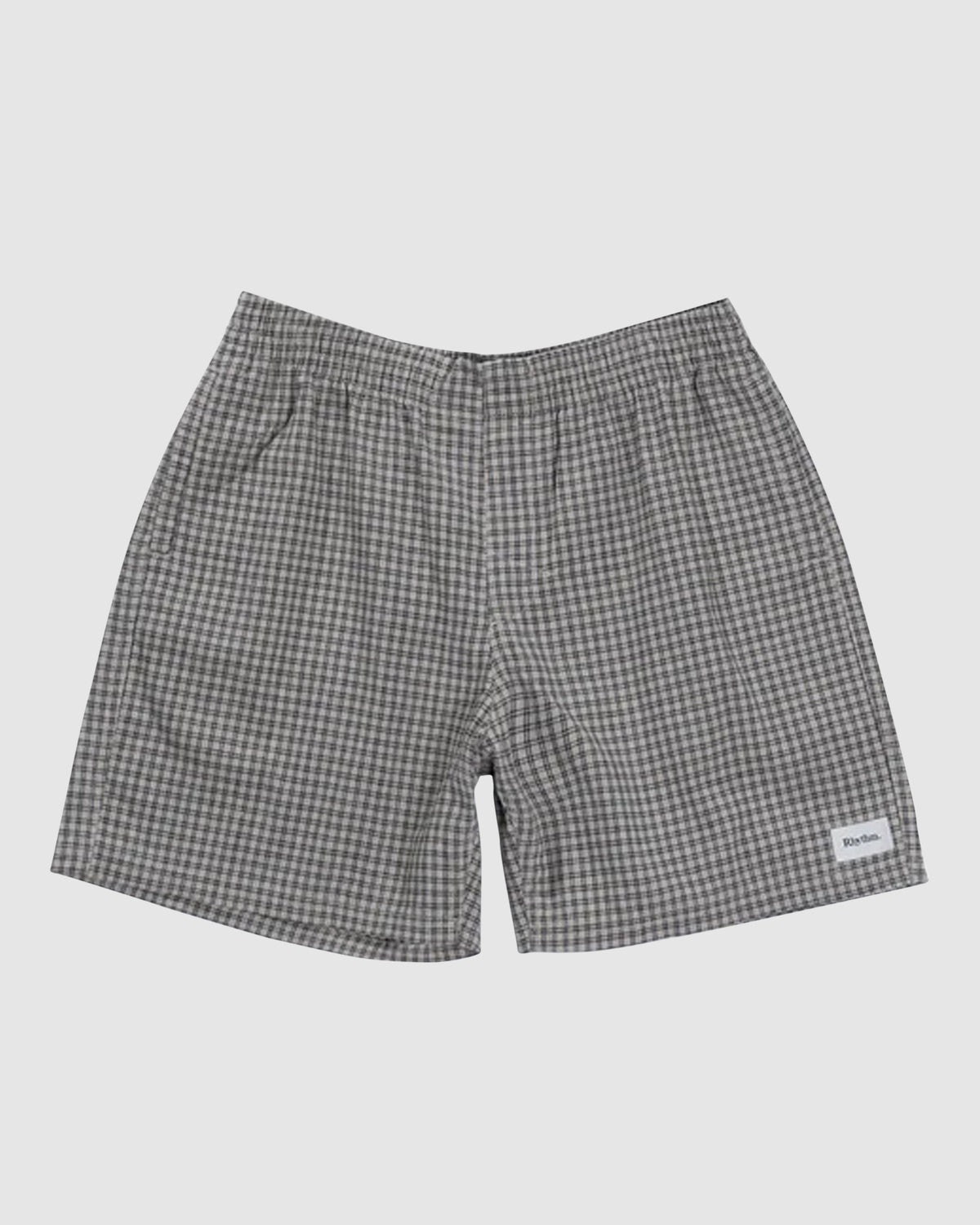 MENS LINEN CHECK JAM SHORTS