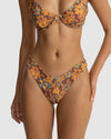 WOMENS OASIS FLORAL HI CUT BIKINI BOTTOM