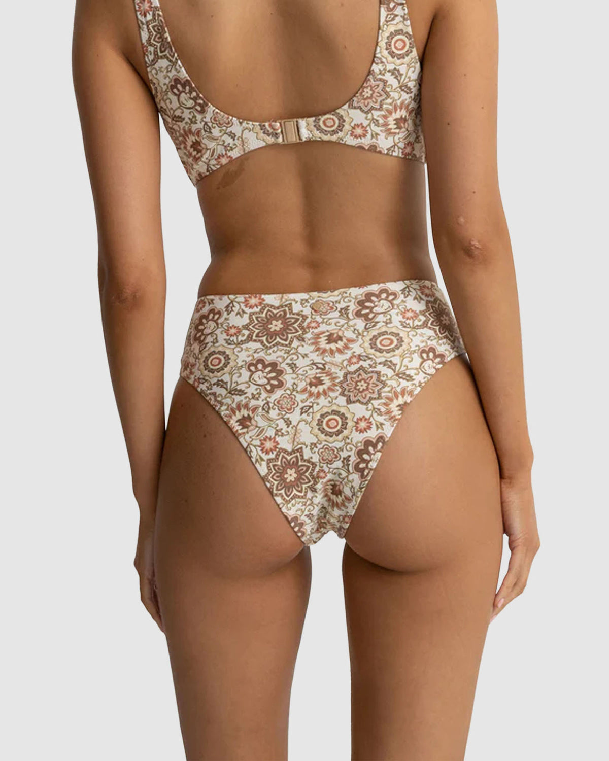 WOMENS RAYA PAISLEY HI WAIST BIKINI BOTTOMS