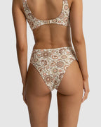 WOMENS RAYA PAISLEY HI WAIST BIKINI BOTTOMS