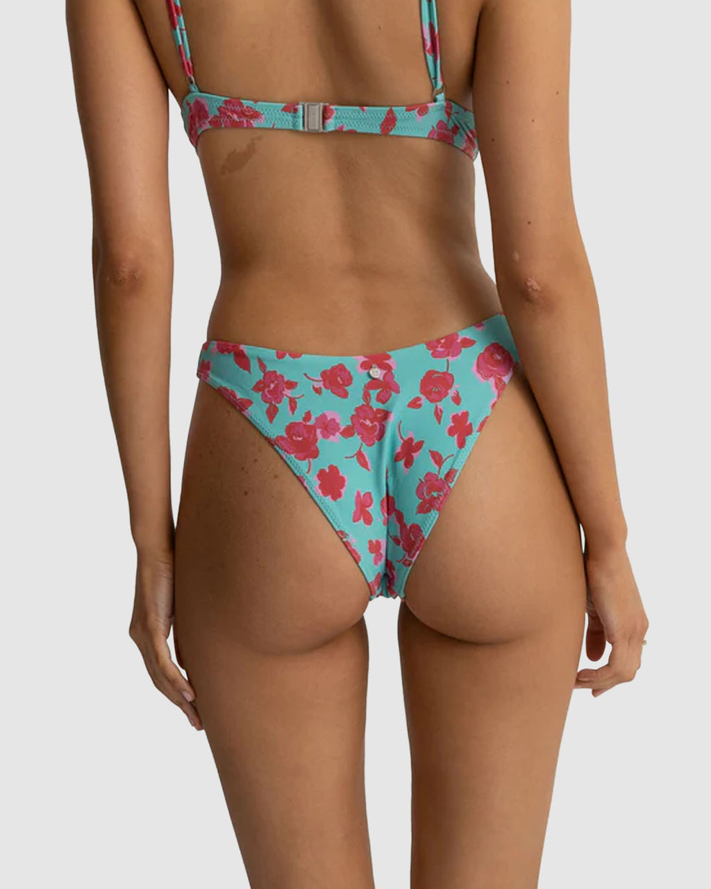 WOMENS INFERNA FLORAL HI CUT BIKINI BOTTOMS