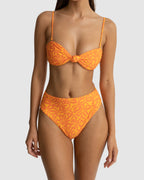 WOMENS ALLEGRA KNOT BANDEAU BIKINI TOP
