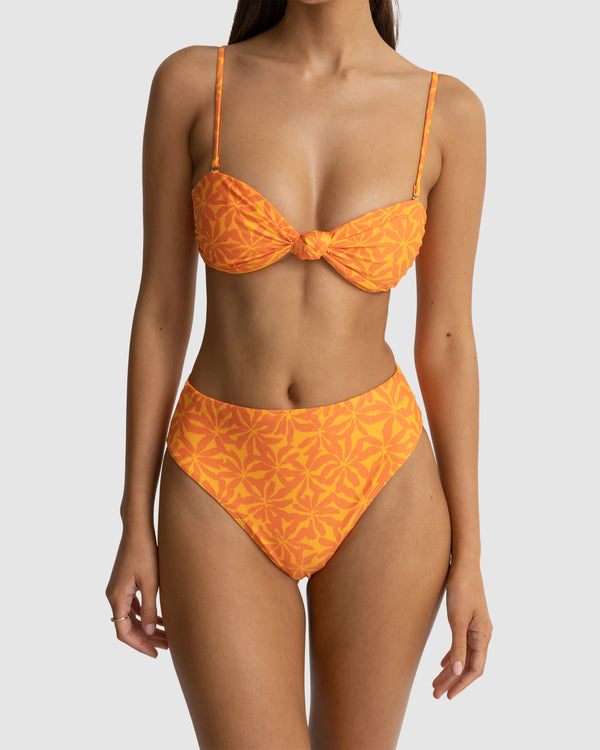 WOMENS ALLEGRA KNOT BANDEAU BIKINI TOP