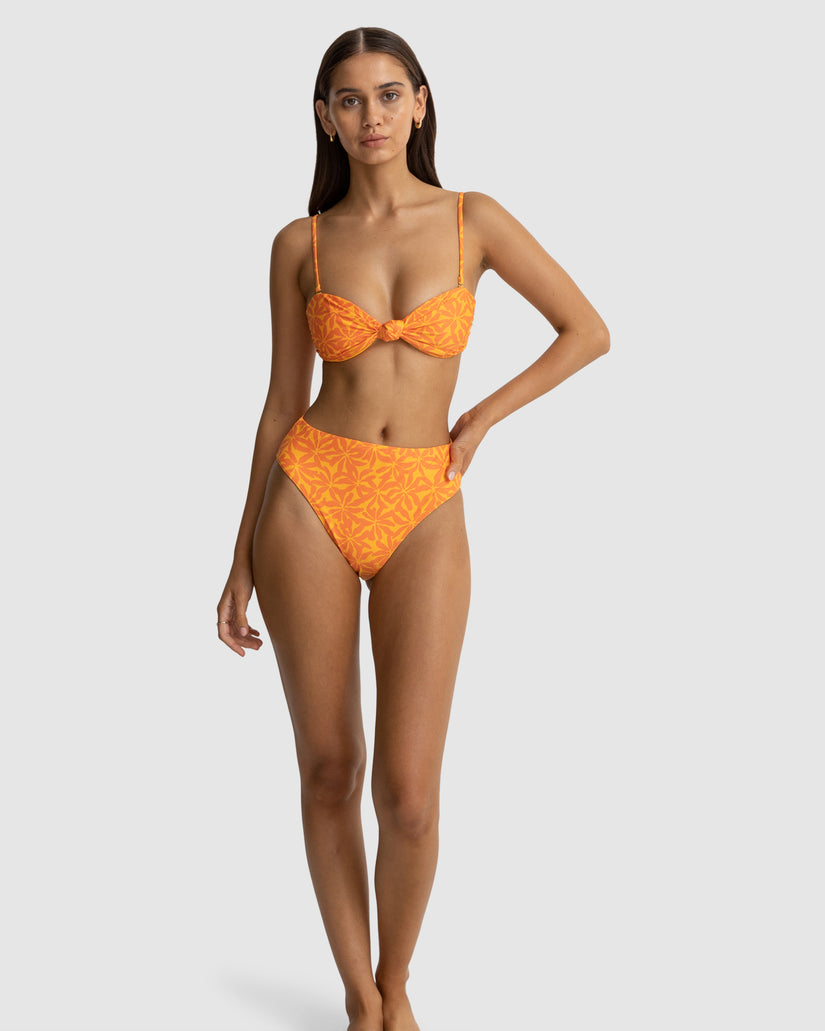 WOMENS ALLEGRA KNOT BANDEAU BIKINI TOP